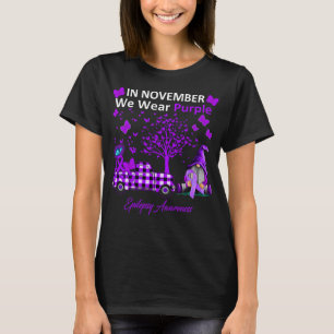 In November We Wear Purple Epilepsy Awareness T-Shirt
