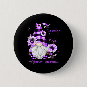 In November We Wear Purple Gnomes Heimerheimer Awa 6 Cm Round Badge