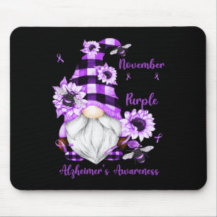In November We Wear Purple Gnomes Heimerheimer Awa Mouse Pad