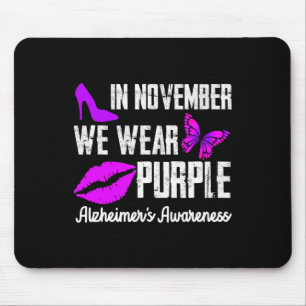 In November We Wear Purple Heimerheimer´s Awarenes Mouse Pad