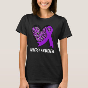 In November We Wear Purple Leopard Epilepsy Awaren T-Shirt