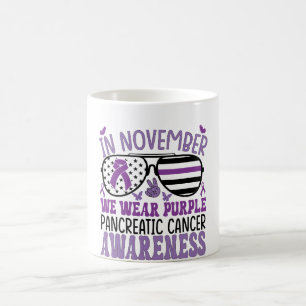 In November We Wear Purple Pancreatic Cancer Aware Coffee Mug