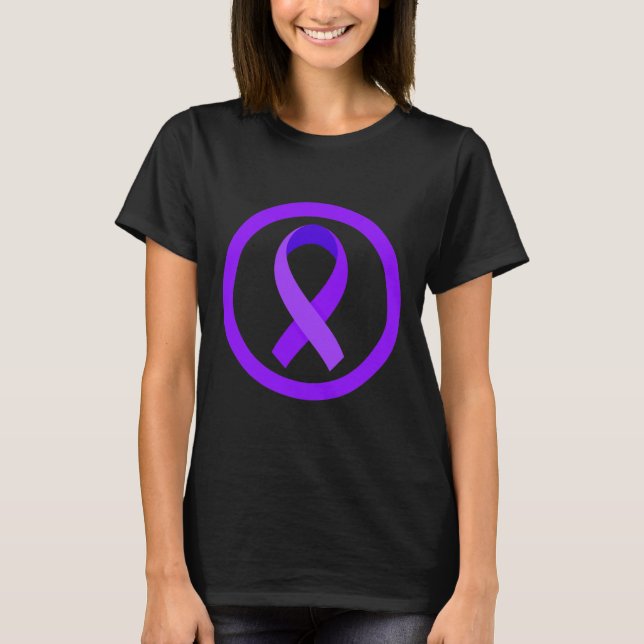 In November We Wear Purple Pancreatic Cancer Aware T-Shirt (Front)