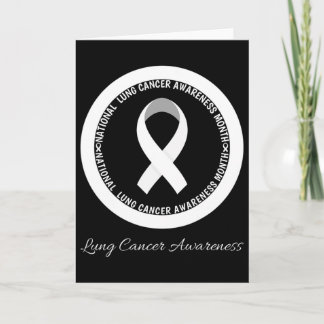 In November We Wear White Lung Cancer Awareness Mo Card