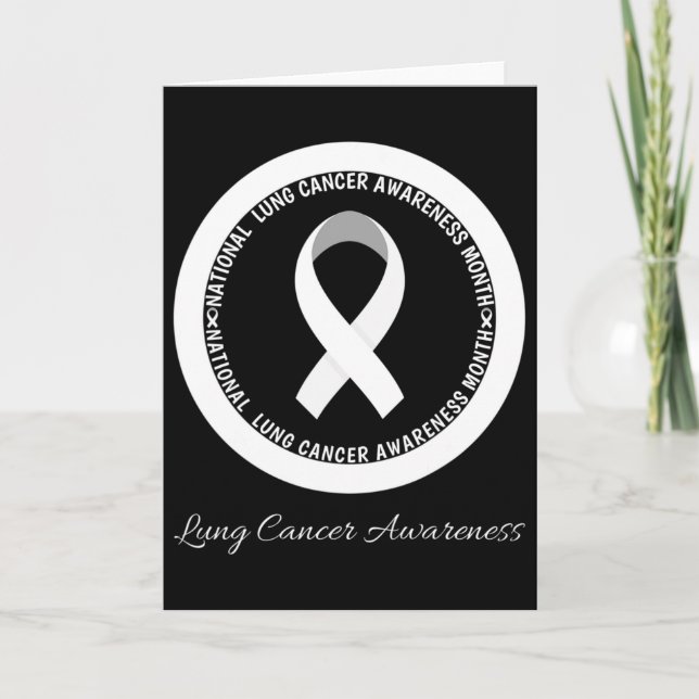 In November We Wear White Lung Cancer Awareness Mo Card (Front)