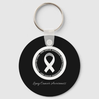 In November We Wear White Lung Cancer Awareness Mo Key Ring