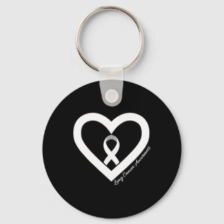 In November We Wear White Lung Cancer Awareness Mo Key Ring