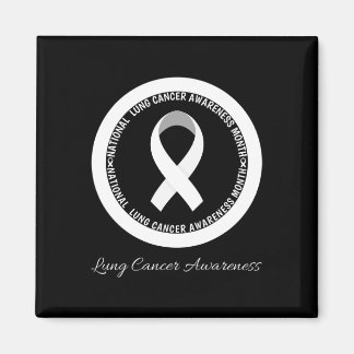 In November We Wear White Lung Cancer Awareness Mo Magnet
