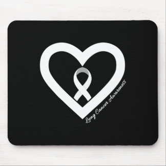 In November We Wear White Lung Cancer Awareness Mo Mouse Pad