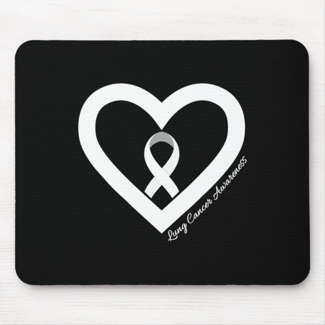 In November We Wear White Lung Cancer Awareness Mo Mouse Pad (Front)