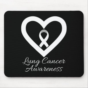 In November We Wear White Lung Cancer Awareness Mo Mouse Pad