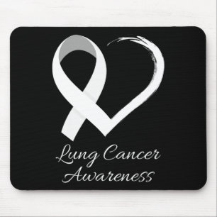 In November We Wear White Lung Cancer Awareness Mo Mouse Pad