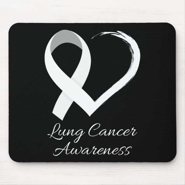 In November We Wear White Lung Cancer Awareness Mo Mouse Pad (Front)