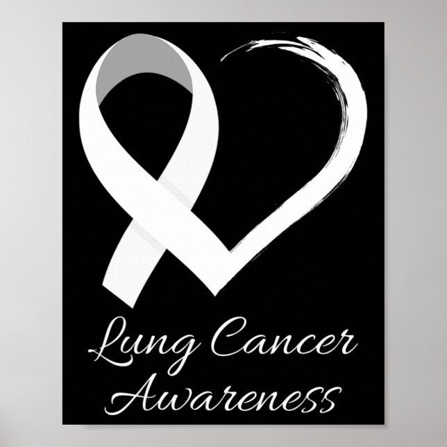 In November We Wear White Lung Cancer Awareness Mo Poster (Front)