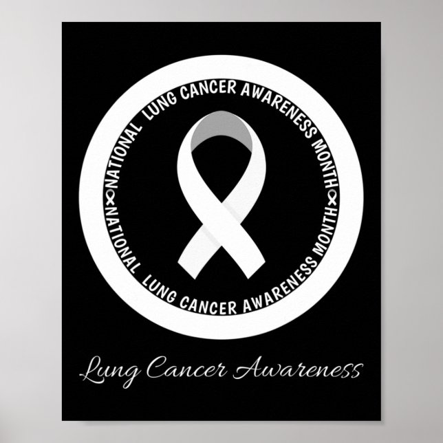 In November We Wear White Lung Cancer Awareness Mo Poster (Front)