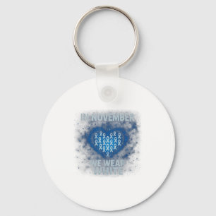 In November We Wear White Lung Cancer Awareness Ri Key Ring