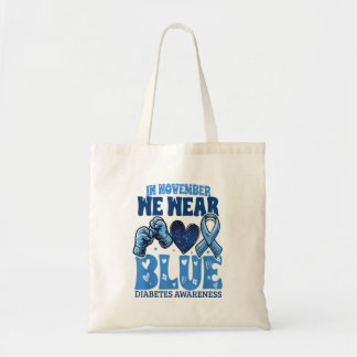 In November Wear Blue Harvest Truck Diabetes Tote Bag
