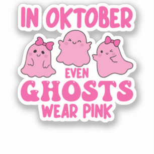 In October Even Ghosts Wear Pink Breast Cancer
