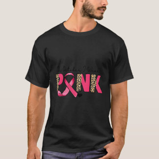 In October I Wear K Leopard Print Breast Cancer Aw T-Shirt