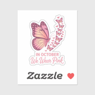 In October Pink Breast Butterfly