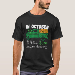 In October We Wear Green Dwarfism Awareness Green T-Shirt