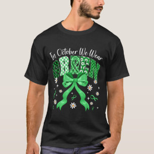 In October We Wear Green For Dwarfism Awareness Gi T-Shirt