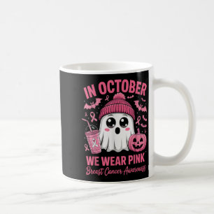 In October We Wear Nk Breast Cancer Awareness Hall Coffee Mug