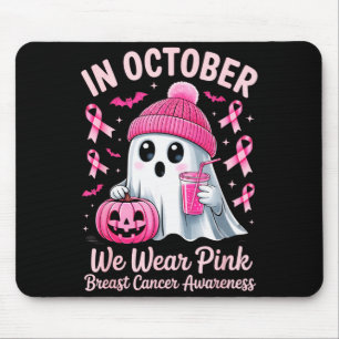 In October We Wear Nk Breast Cancer Awareness Hall Mouse Pad