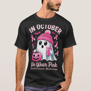 In October We Wear Nk Breast Cancer Awareness Hall T-Shirt