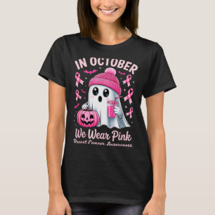 In October We Wear Nk Breast Cancer Awareness Hall T-Shirt