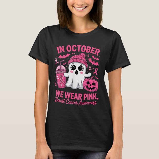 In October We Wear Nk Breast Cancer Awareness Hall T-Shirt (Front)