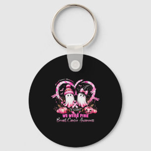 In October We Wear Nk Breast Cancer Heart Dragonfl Key Ring