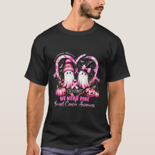 In October We Wear Nk Breast Cancer Heart Dragonfl T-Shirt