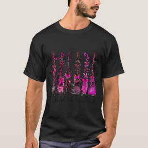 In October We Wear Nk Broom Witch Breast Cancer Ha T-Shirt