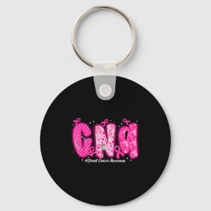 In October We Wear Nk Cna Nurse Breast Cancer Awar Key Ring