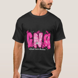 In October We Wear Nk Cna Nurse Breast Cancer Awar T-Shirt