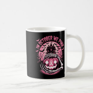 In October We Wear Nk Halloween Pumpkin Skeleton D Coffee Mug
