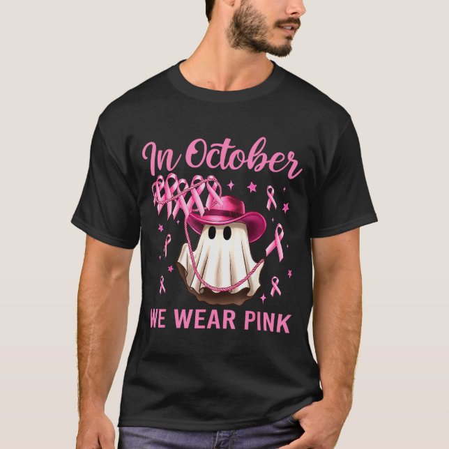 In October We Wear Nk Men Women Breast Cancer Awar T-Shirt (Front)