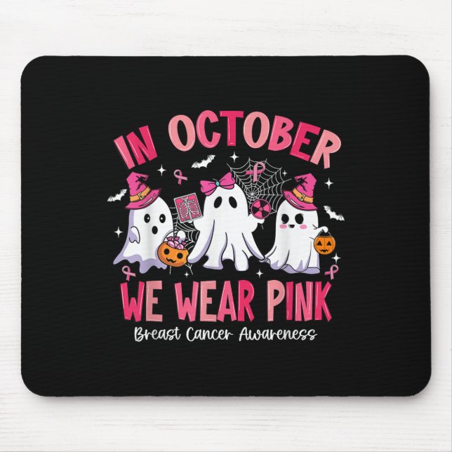 In October We Wear Nk Radiology Breast Cancer  Mouse Pad (Front)