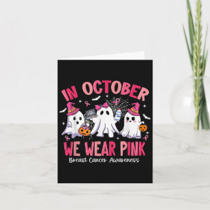 In October We Wear Nk Sonography Sonographer Breas Card