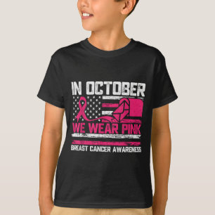 In October We Wear Nk Stal Worker Breast Cancer  T-Shirt