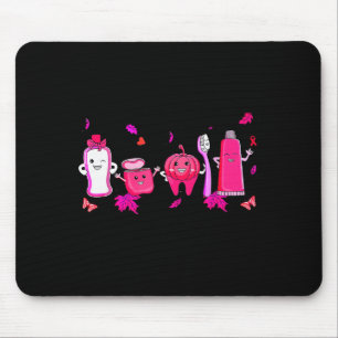 In October We Wear Nk Tooth Dental Breast Cancer A Mouse Pad