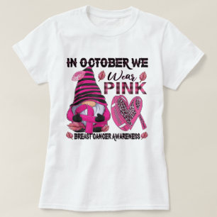 In October We Wear Pink And Watch Football Breast T-Shirt