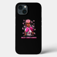 In October We Wear Pink Black Woman Breast Cancer 