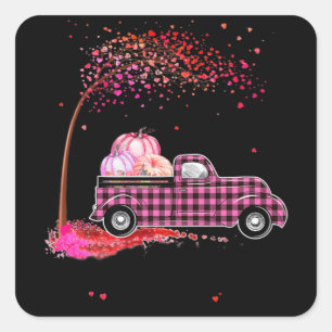 In October We Wear Pink Breast Cancer Awareness Au Square Sticker