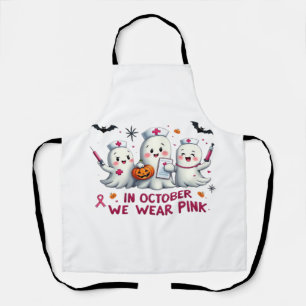in october we wear pink breast cancer awareness Cl Apron