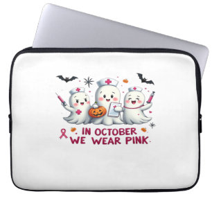 in october we wear pink breast cancer awareness Cl Laptop Sleeve