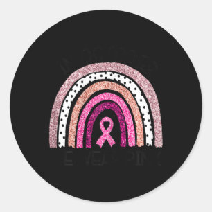 In October We Wear Pink Breast Cancer Awareness Classic Round Sticker