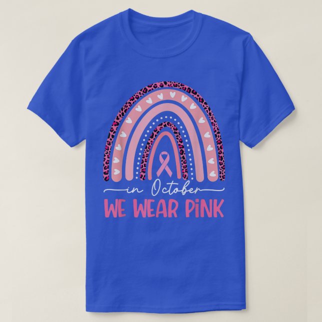 In October We Wear Pink Breast Cancer Awareness Gi T-Shirt (Design Front)