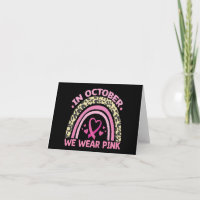 In October We Wear Pink Breast Cancer Awareness
